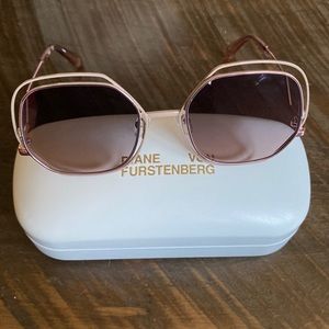 Rose gold Diane Avon Furstenburg sunglasses